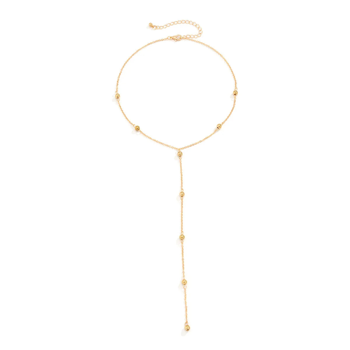 Sexy Elegant Long Tassel Chokers Necklace for Women Temperament Geometry Gold Color Thin Chain Banquet Neck Jewelry Accessories