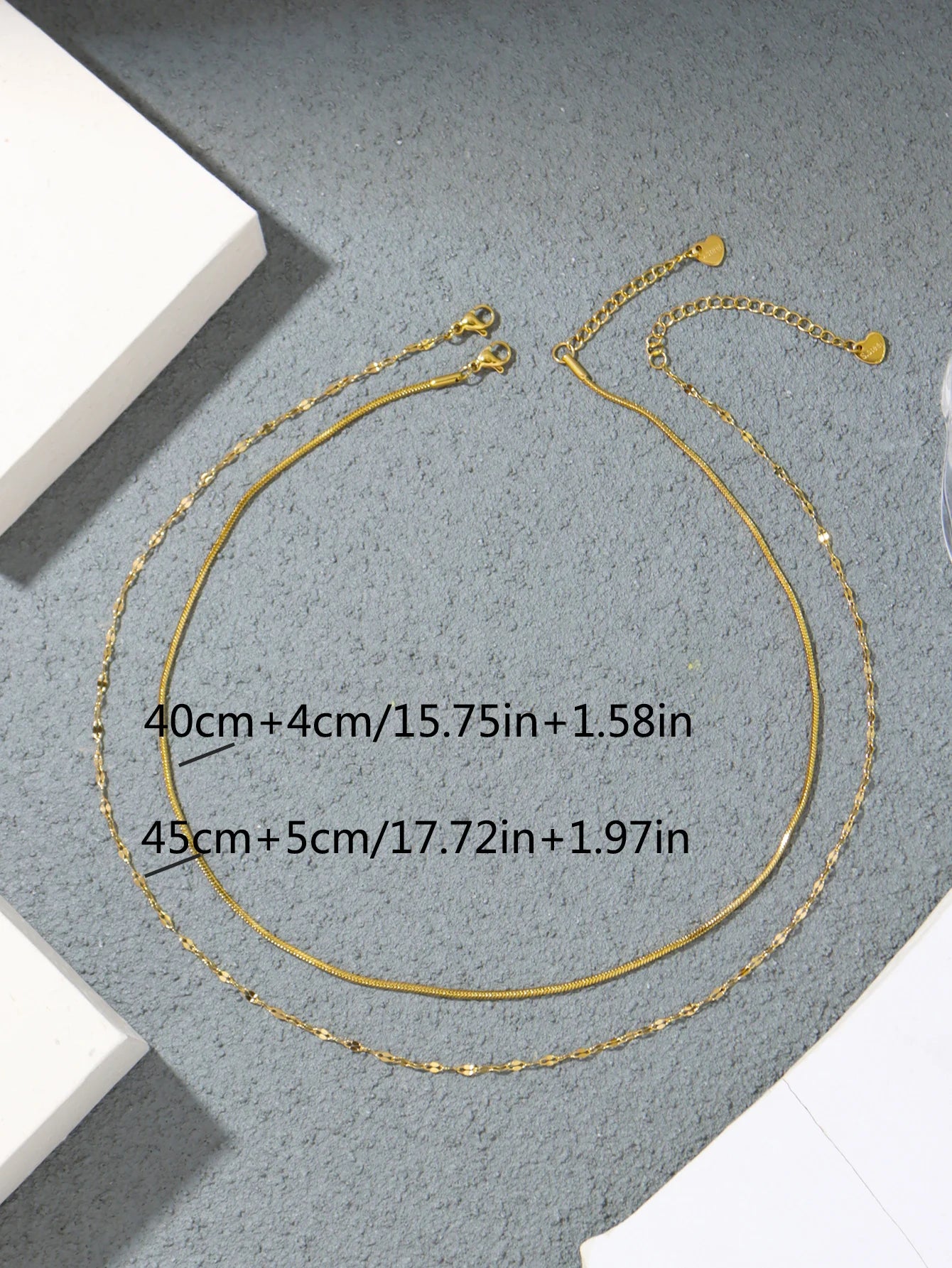 Minimalist Stainless Steel Women's Necklace Set for Daily Jewelry